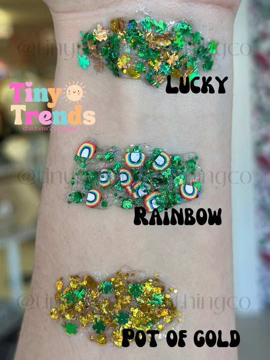St Patrickās Day Glitter Hair Gel