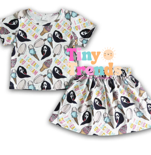 Ice Scream Skirt Set