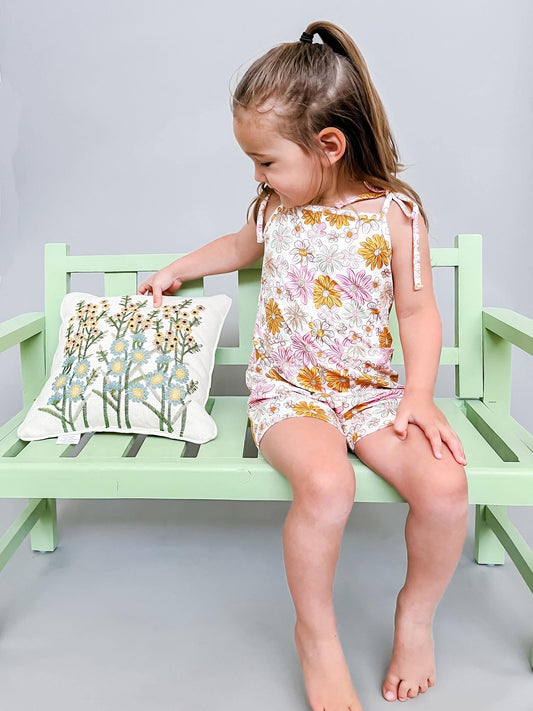 Flower Power Pocket Romper