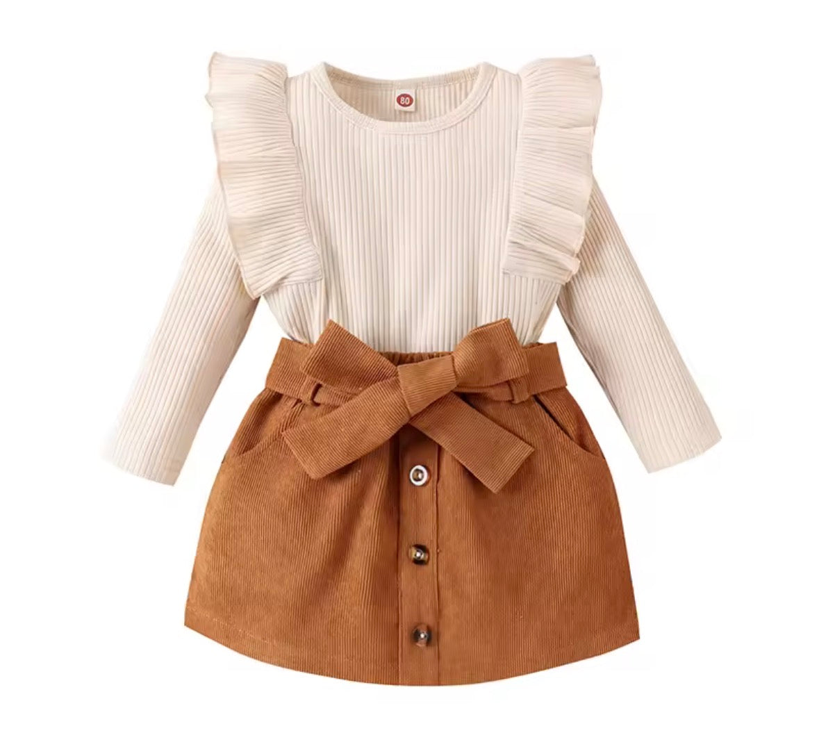Corduroy Skirt Set