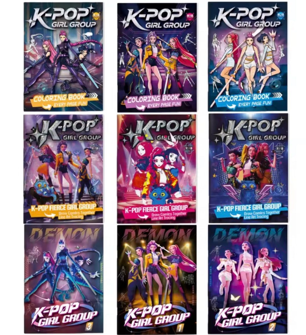 K pop Coloring book