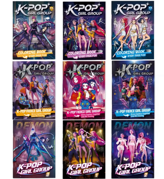 K pop Coloring book