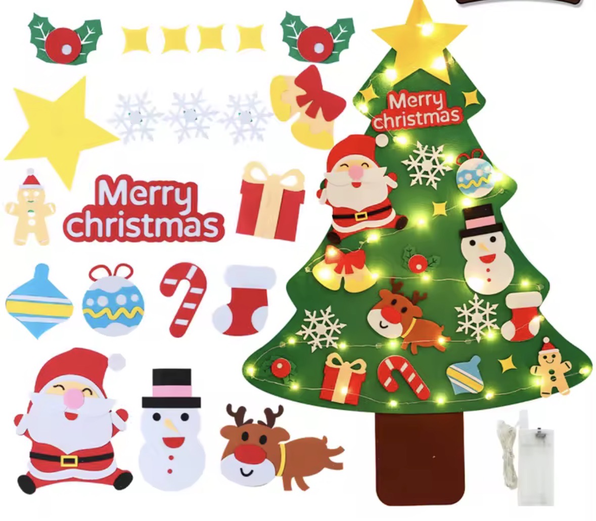 Kids DIY Felt Christmas Tree