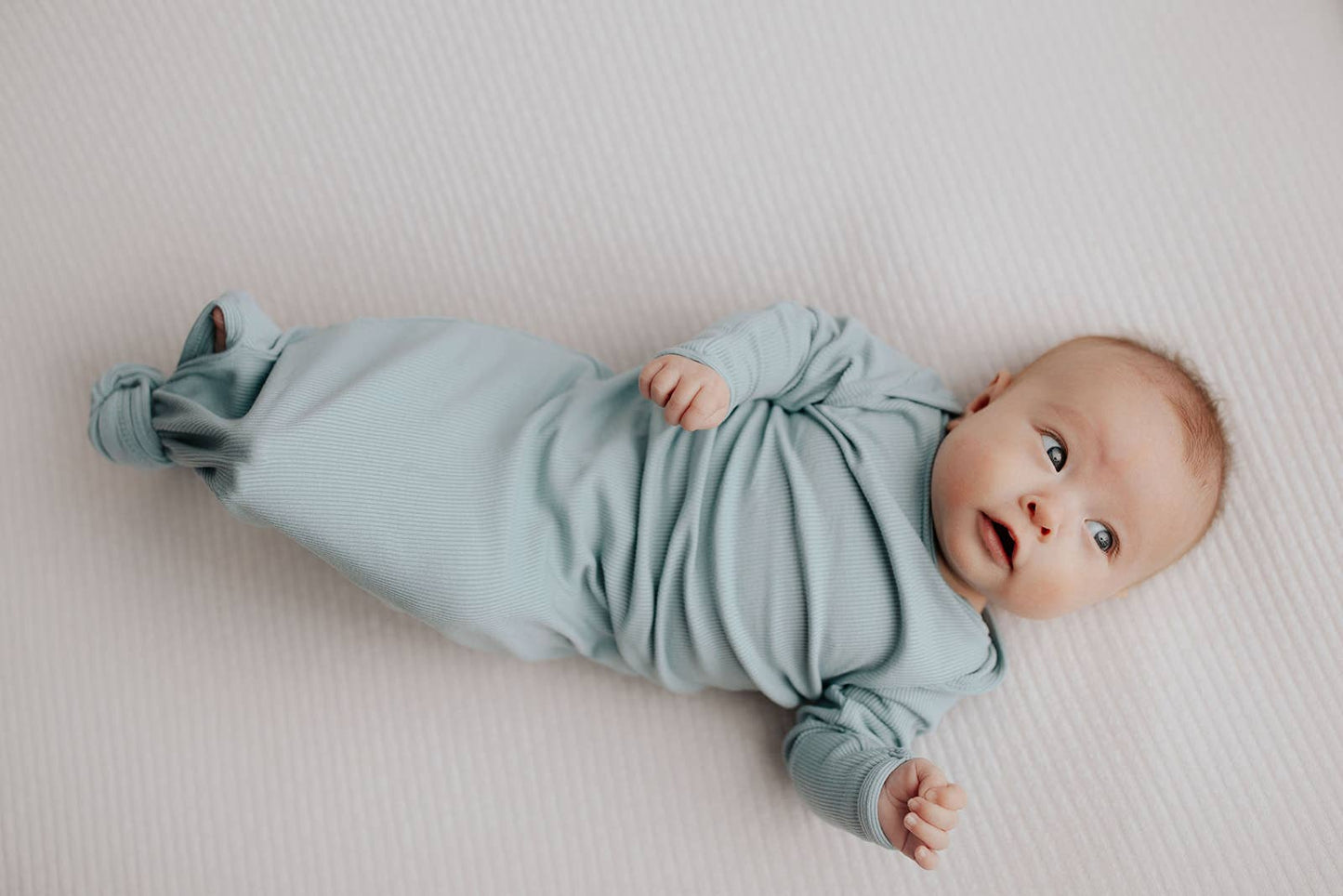 Blue Bird Knotted Gown + Hat