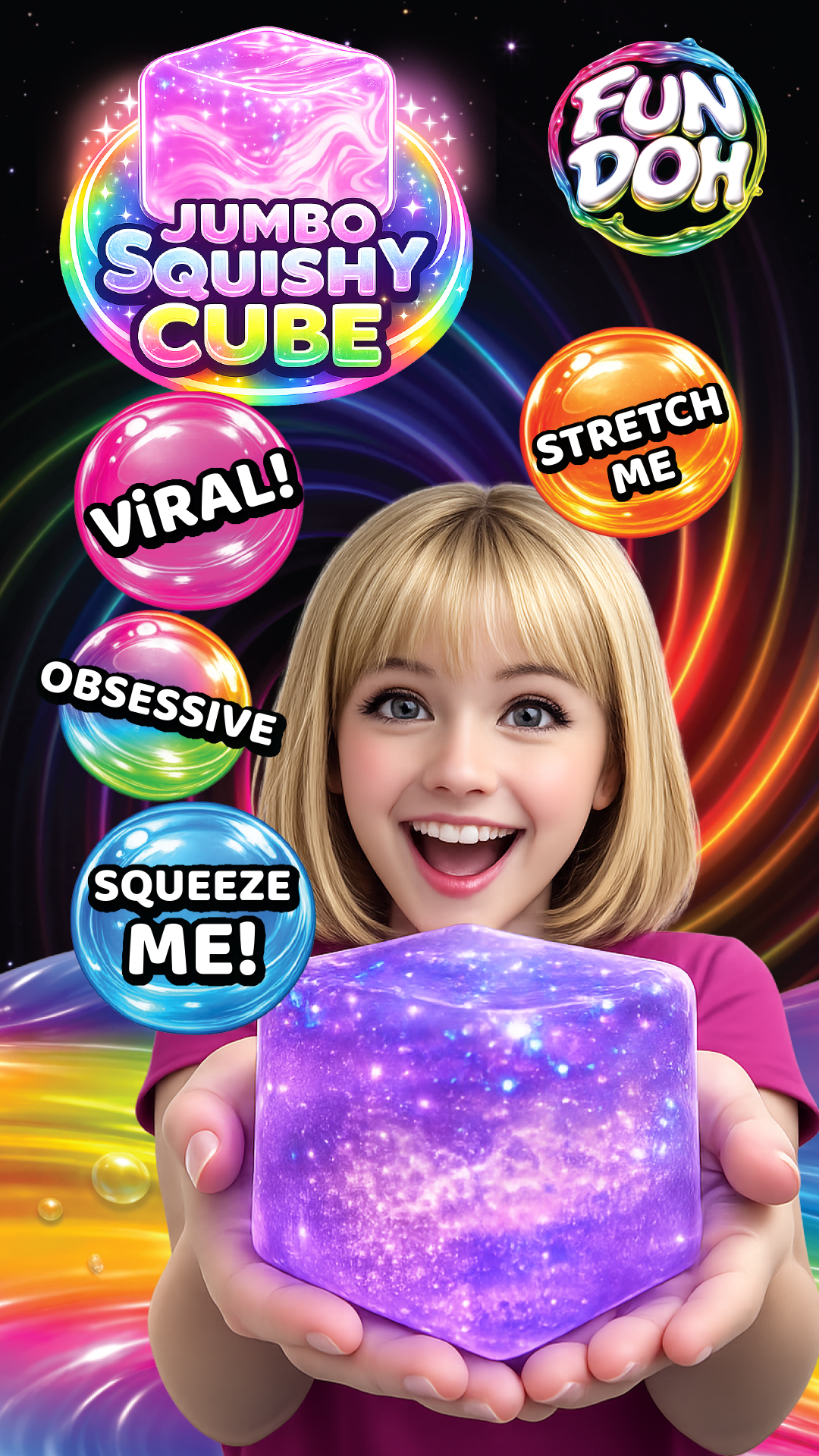 FunDoh JUMBO Squishy Cube