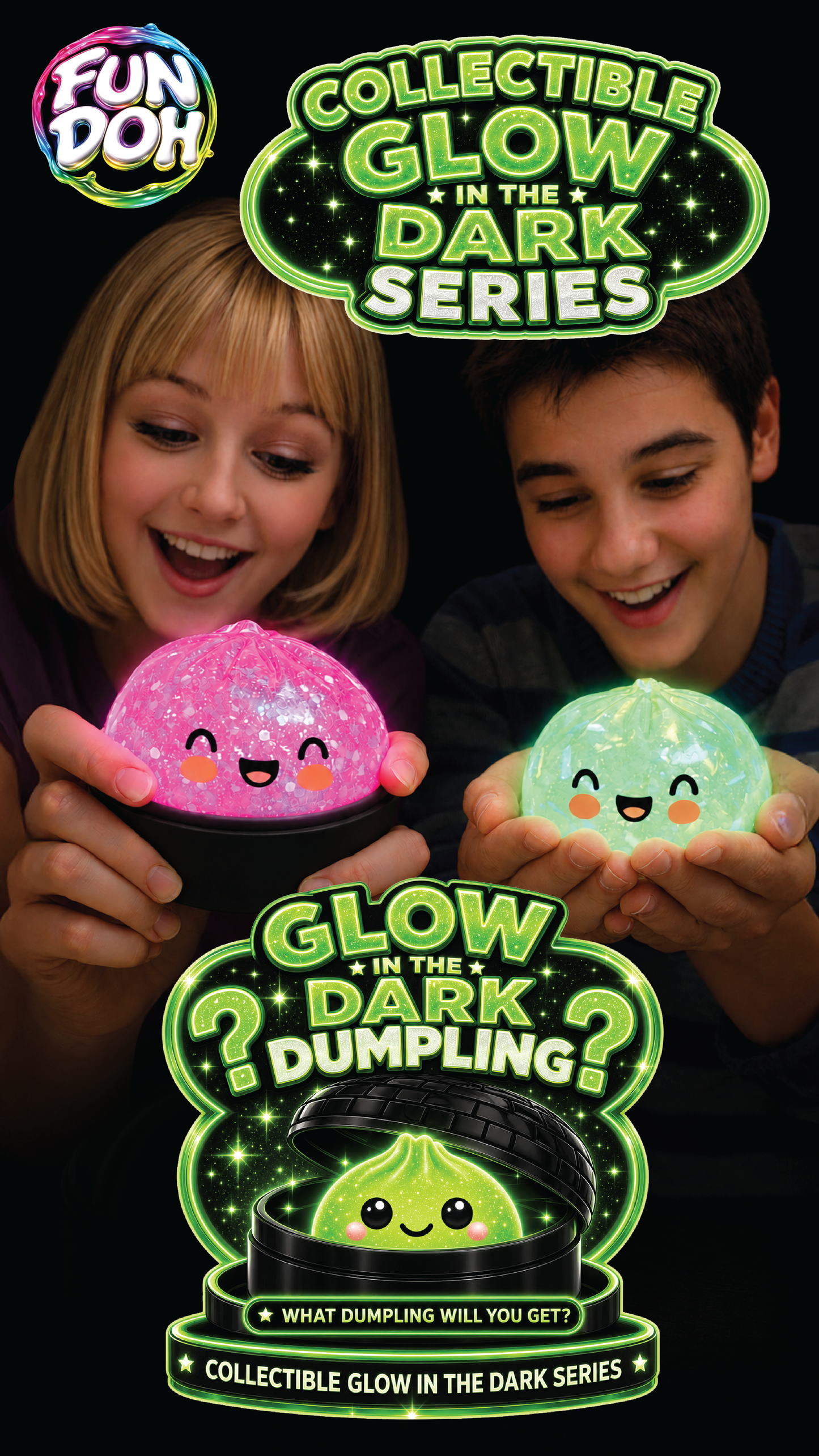 Glow In The Dark Black Mystery Dumplings