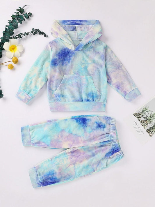 Velvet Tie Dye Jogger Set