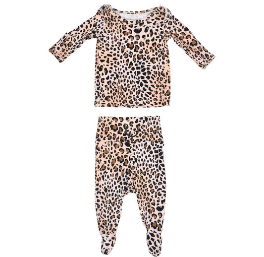 Newborn Jammies Set-Leopard