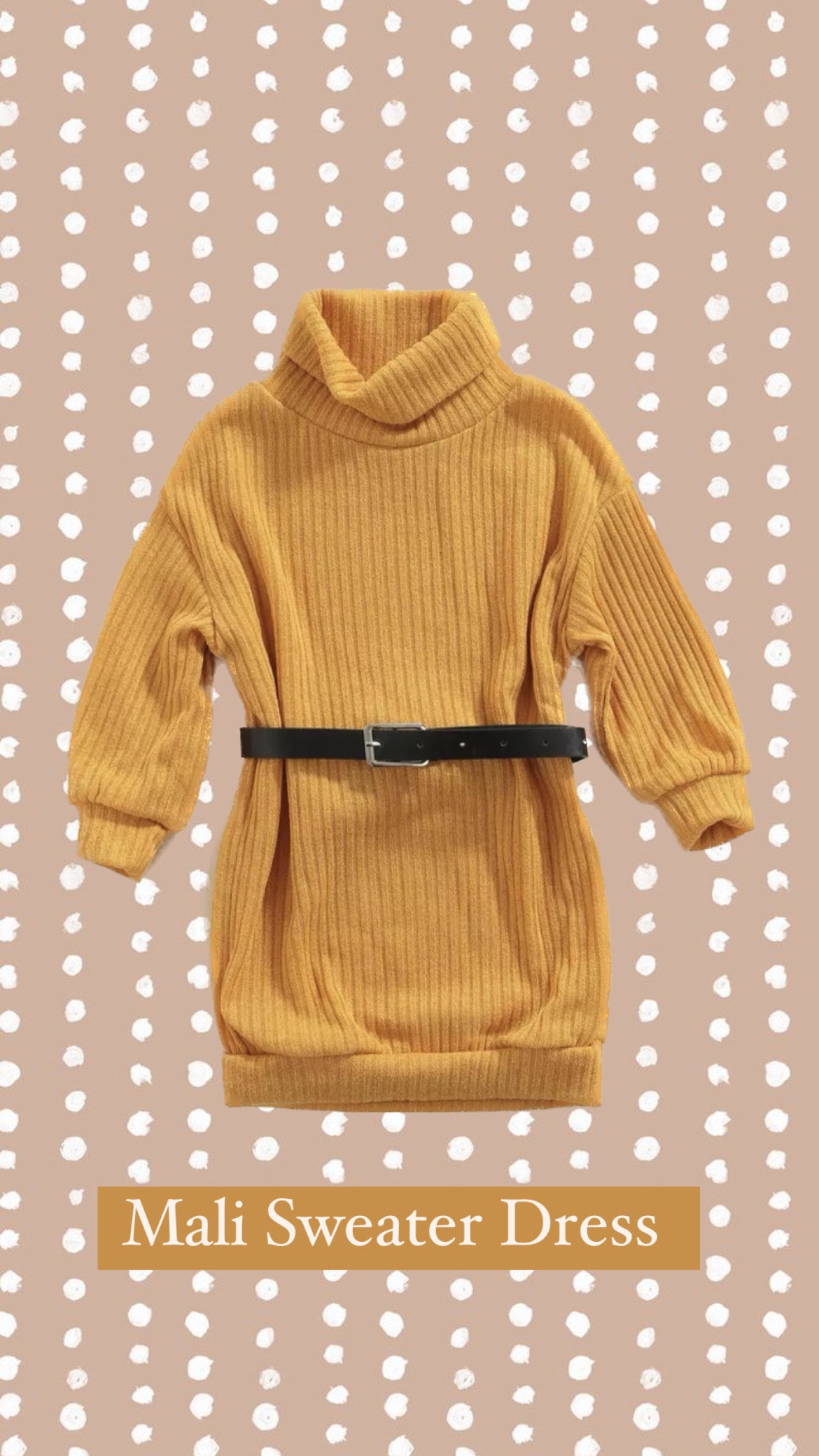 Mali Sweater Dress w/belt