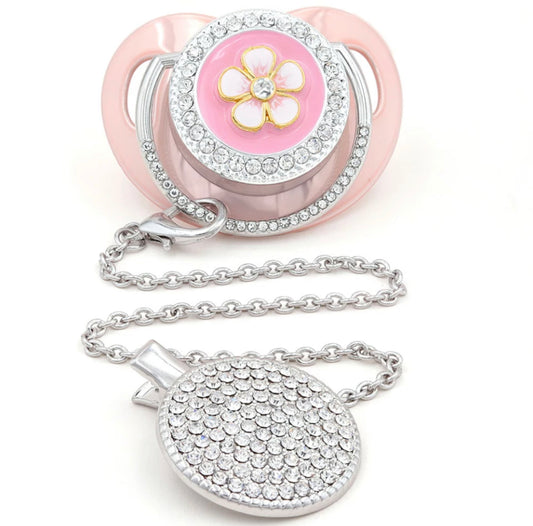Bling Pacifier + Clip